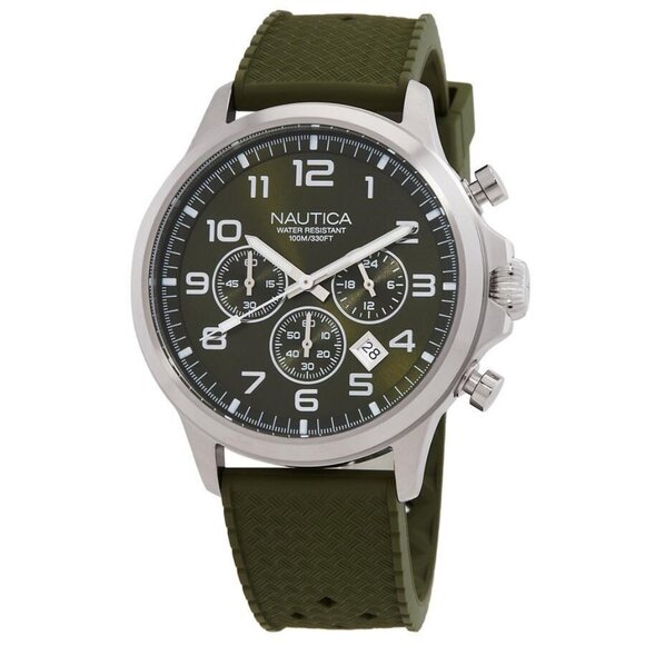 NWT Nautica Fashion Men's Quartz Steel Authentic Watch - Picture 1 of 3